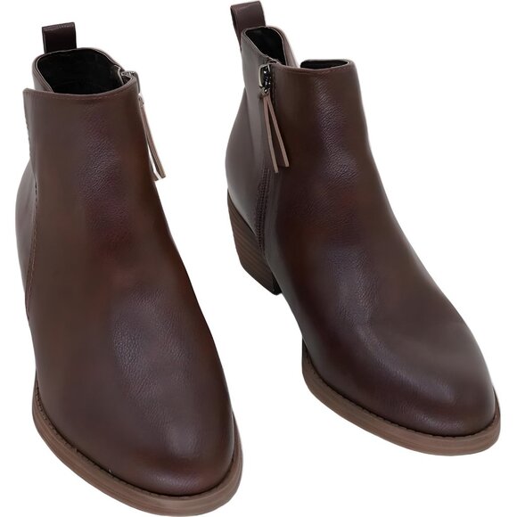 Naturalizer SOUL Zaylee Cappuccino Brown Ankle Booties Women US 6.5W EU 36.5 - Picture 1 of 6